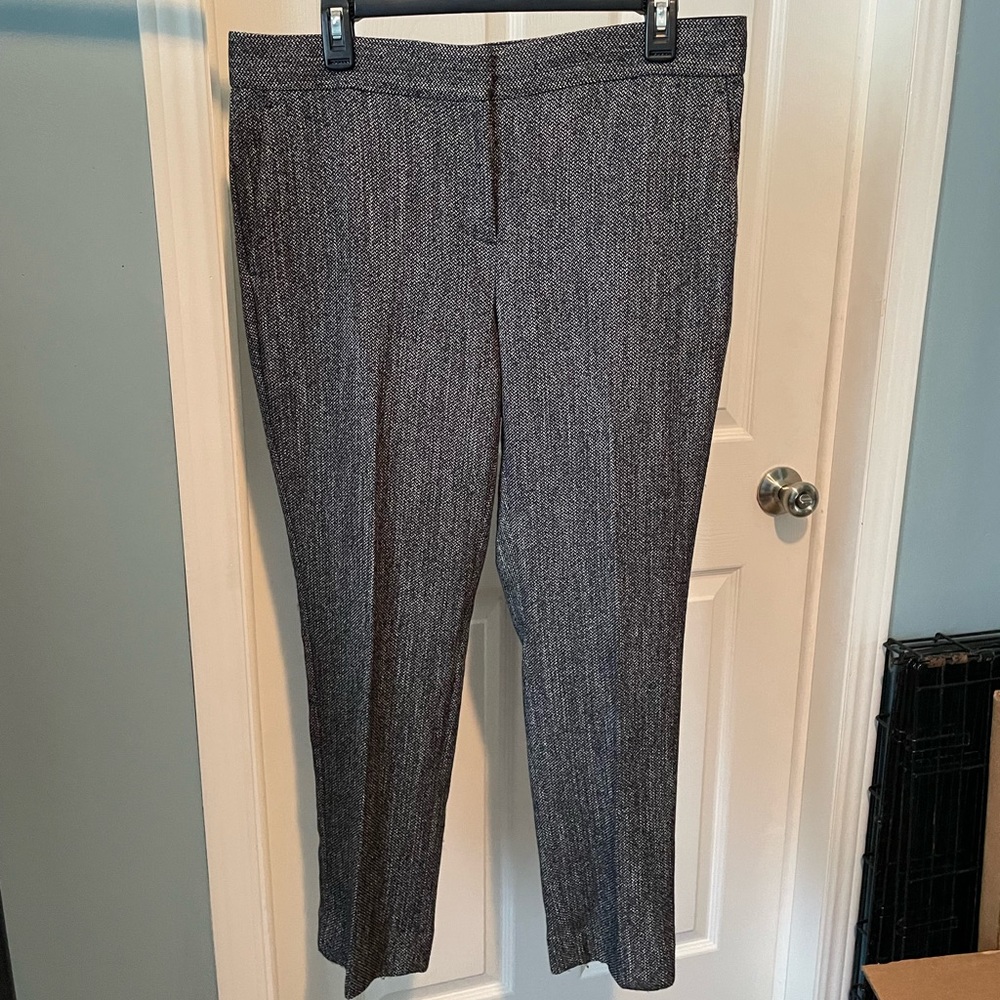 Ann Taylor Devin Fit Tweed Cropped Pant